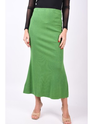 Fusta Noisy May Nmshania Hw Rib Ankle Fern Green